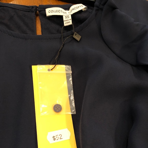 Collective Concepts ruffled cold shoulder dress LAST FINAL PRICE SALE - Picture 4 of 8